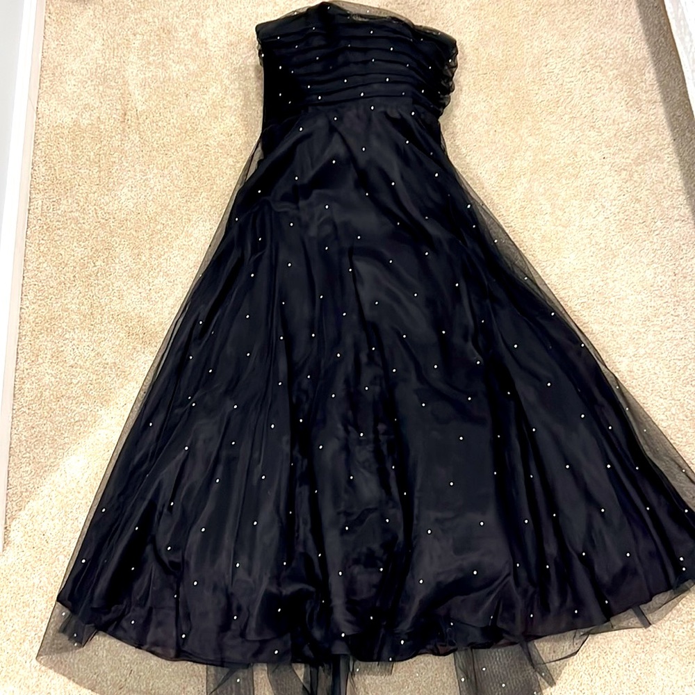 Women’s black dress ball gown